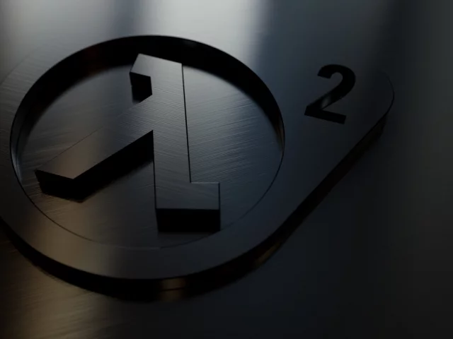 лого, half life, отражение