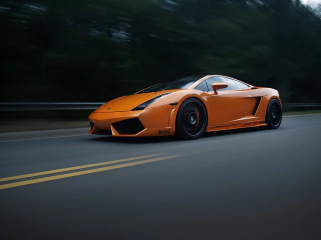 асфальт, gallardo, размытость, скорость