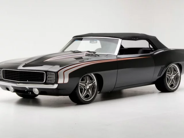 черный, camaro, 1969, chevrolet, камаро