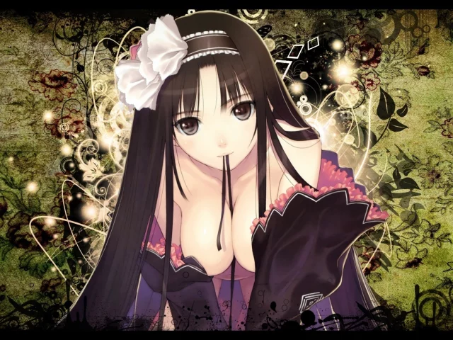 грудь, девушка, платье, лента, tony taka