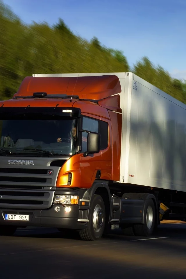 грузовик, дорога, тягач, p420, scania