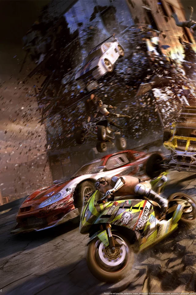 motorstorm, гонщики, город, апокалипсис, разрушение