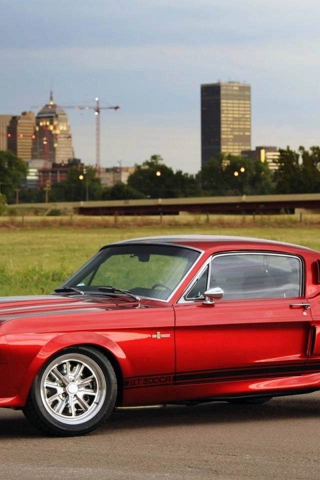 shelby gt500cr, красный, 2011, classic, город, mustang