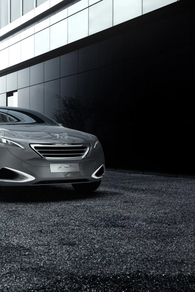 peugeot sxc, асфальт, concept, пежо, дорога, здание