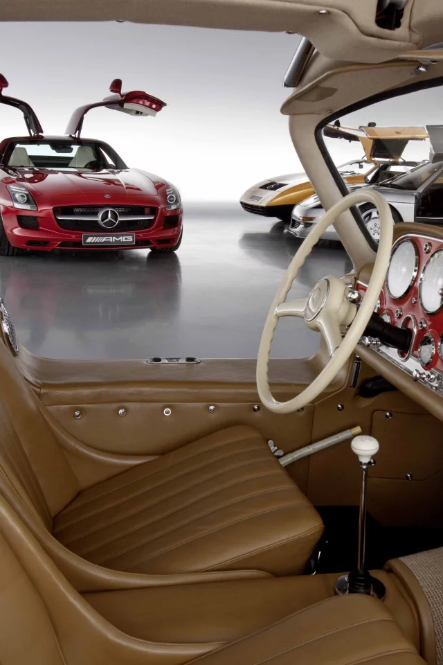 машина, sls, авто, классика, sl, c111, мерседес, открыты, wallpaper, ретро, салон, amg, 300, обои, c112, двери, cars, mercedes