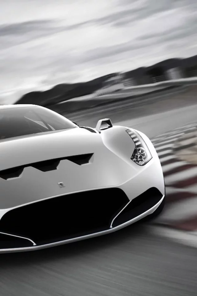поворот, concept, драйв, ferrari 612 gto, серый, движение