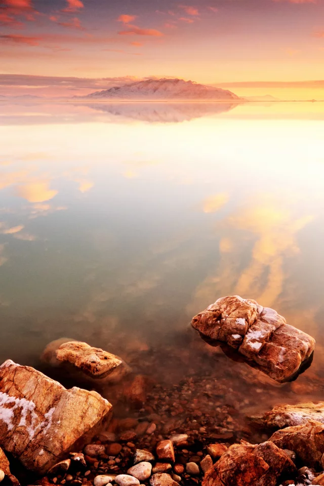 камни, море, закат