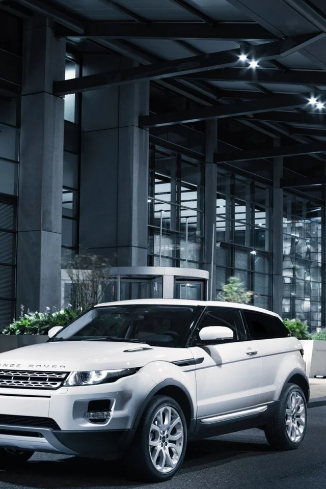 внедорожник, дорога, город, ночь, evoque 2011, range rover