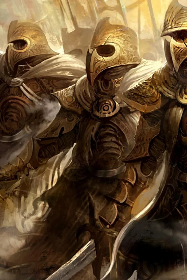игра, доспехи, guild wars, воины