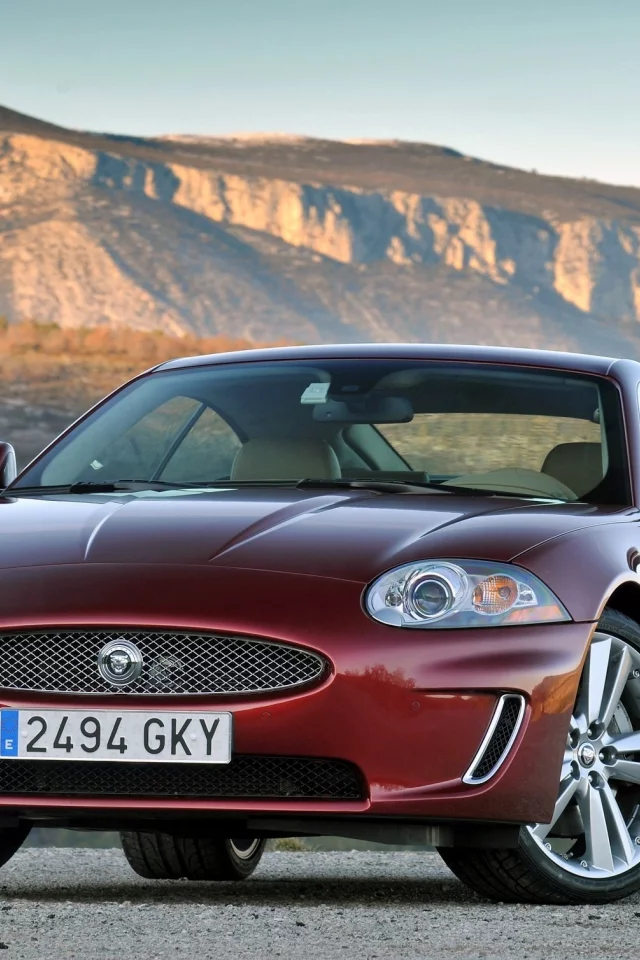 jaguar, xk, горы, coupe