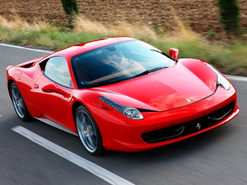 скорость, красная, ferrari, авто
