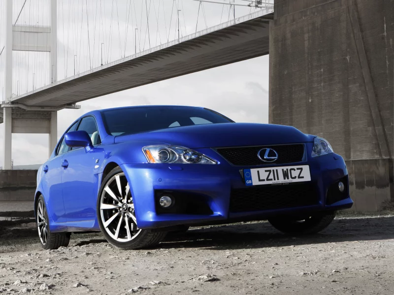 lexus, спорткар, берег, ис-ф, лексус, is-f, мост, синий