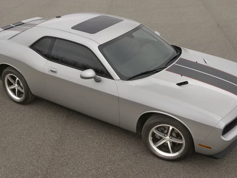 тачка, асфальт, challenger, dodge