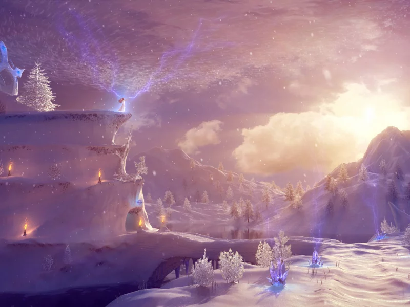 королева, snow queen realm, снежная, зима, молнии