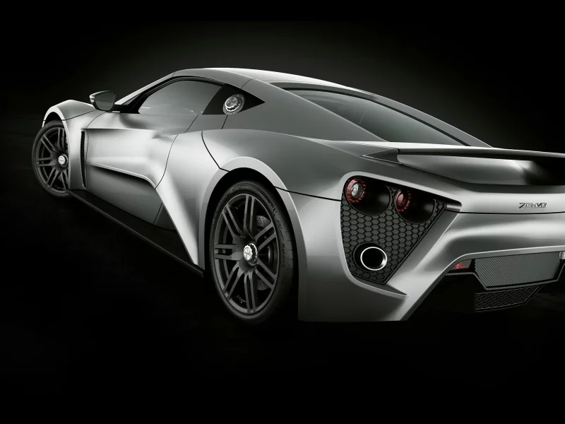 zenvo, серая, мощная, supercar