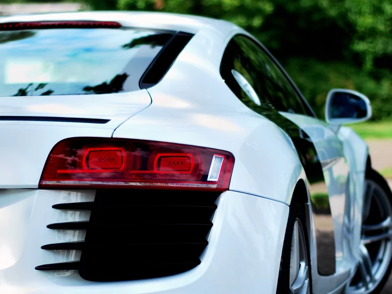 вид сзади, audi r8, фонарь, зад, r8, audi, суперкар, back