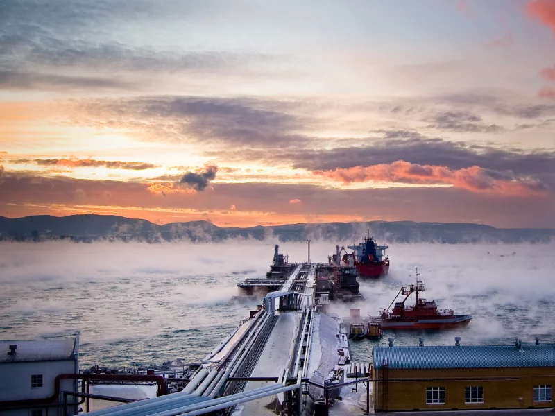 море, природа, зима
