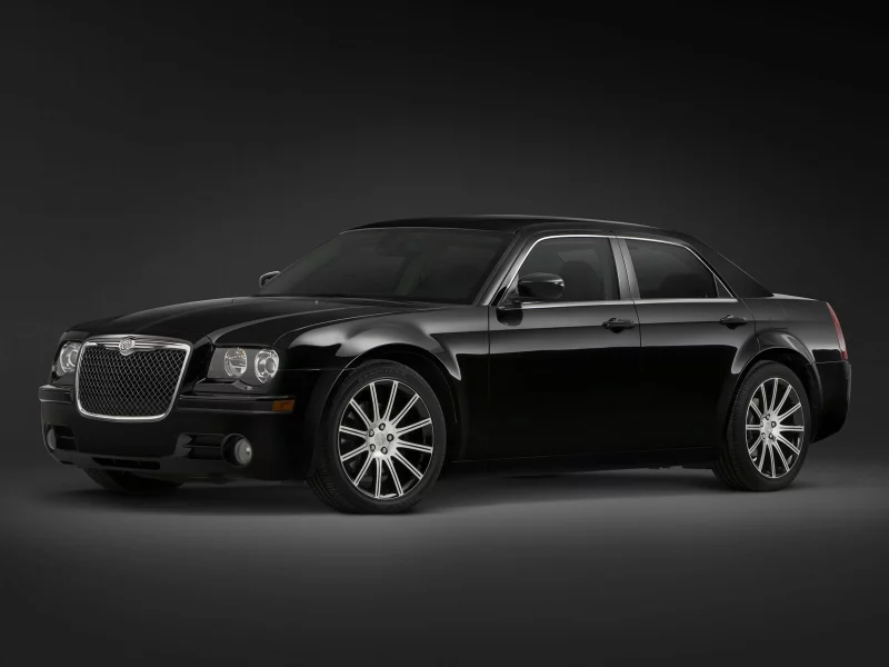 авто, chrysler, 300, черная