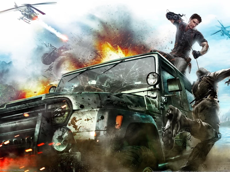 just cause 2, война, убийца, джип