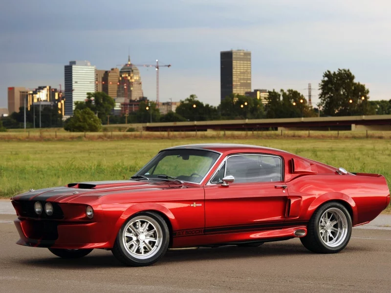 shelby gt500cr, красный, 2011, classic, город, mustang