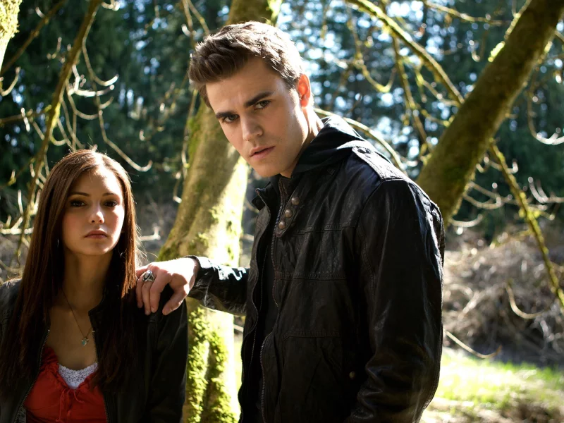 дневники вампира, paul wesley, nina dobrev, актриса, stefan salvatore, elena gilbert, the vampire diaries, пол уэсли, актер, нина добрев