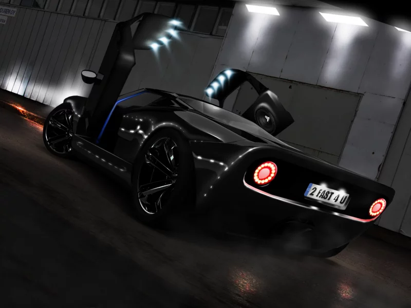 свет, двери, ford, gt, ламбо