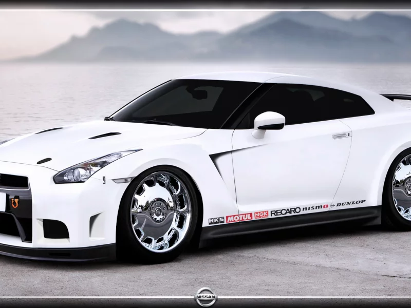 nissan gtr, горы, egoist, белый