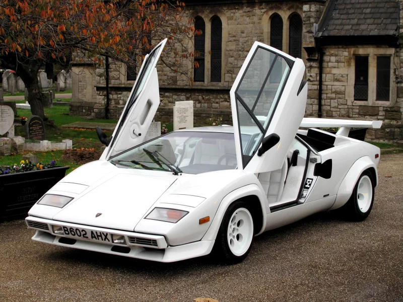 lamborghini, дом, countach p500 s, белый