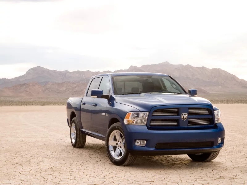 синий, ram, dodge