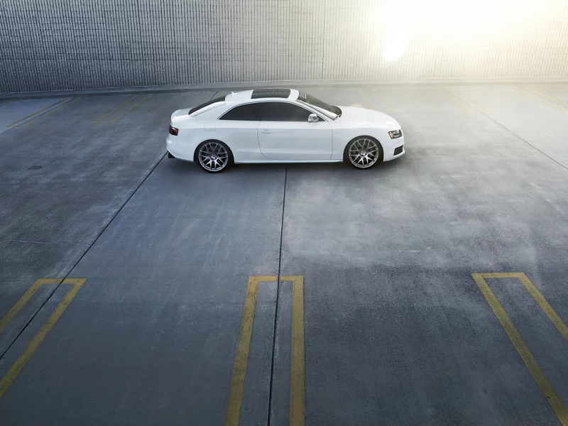 ауди, парковка, audi a5, белая, спидхантерс