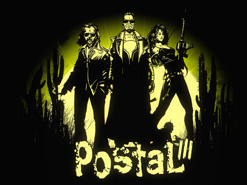 чувак, друзья, postal 3, заставка, кактусы