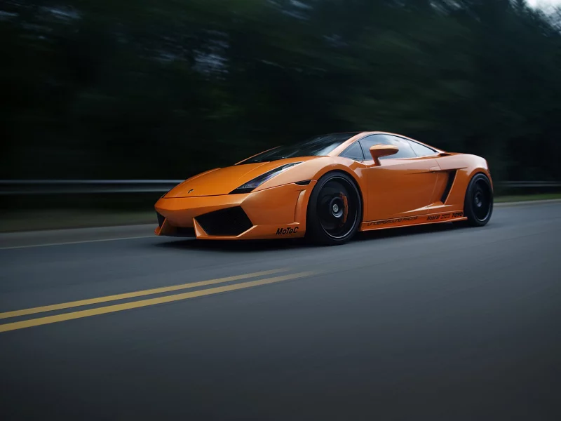 асфальт, gallardo, размытость, скорость