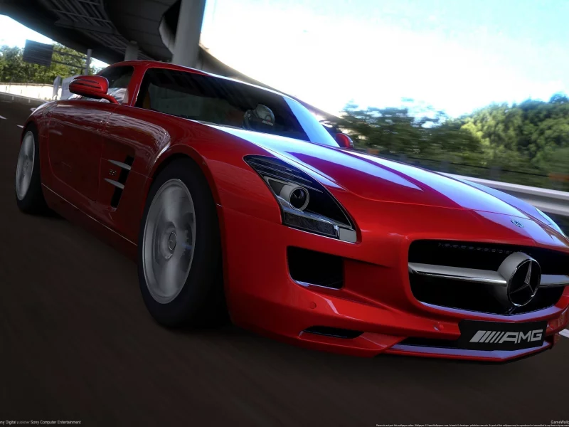 sls, mercedes, gran turismo 5, benz, amg