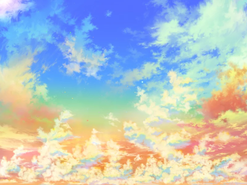сияние, яркие, золотое, небо, звёзды, облака, gold heaven