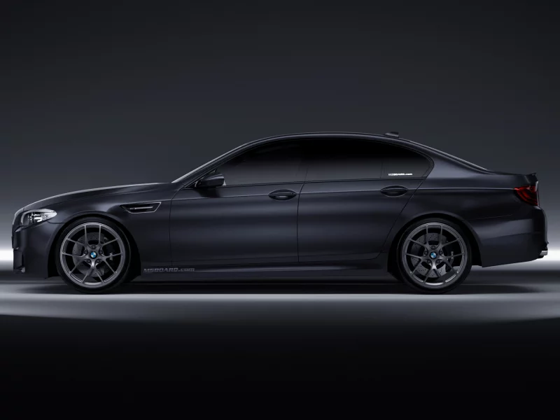 боком, чёрная, акула, m5, bmw
