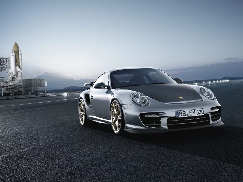 gt2 rs, porsche, шаттл, 911, свет, трасса, автомобиль