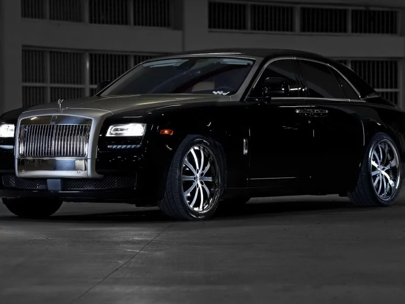 black, ролс ройс, гост, ghost, чёрный, rolls-royce