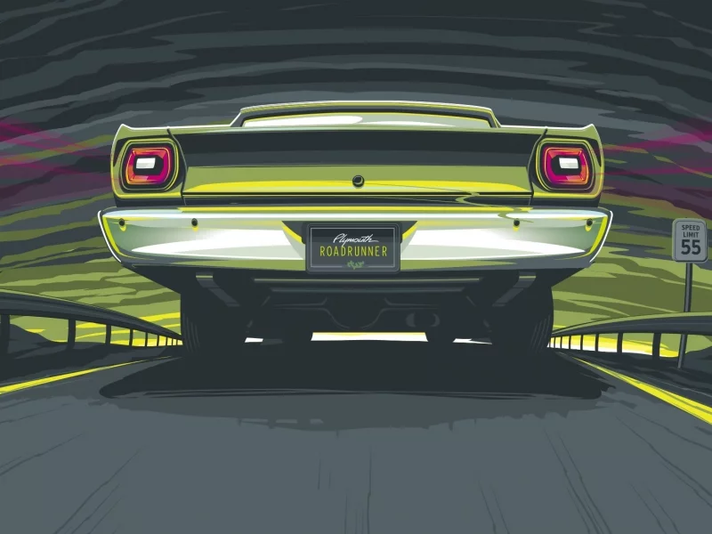 графика, разное, авто, roadrunner, креатив, plymouth