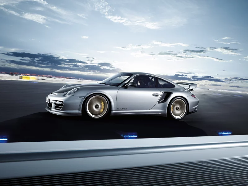 скорость, porshe, драйв, 911, рассвет, утро