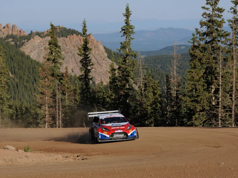 fiesta, горы, лес, ford, rallycross