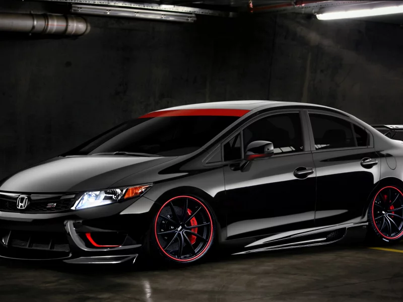civic, honda, тюнинг, рисованый