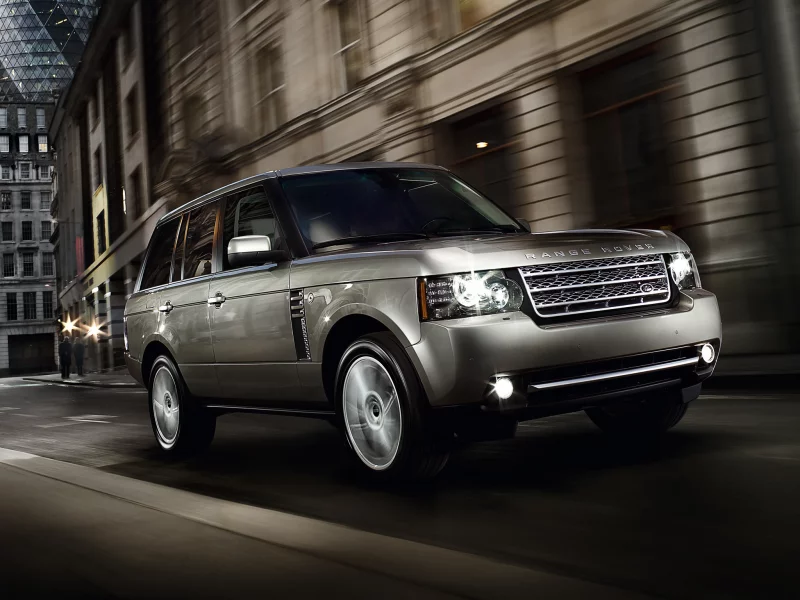 отражение, ночь, блеск, range rover, хром