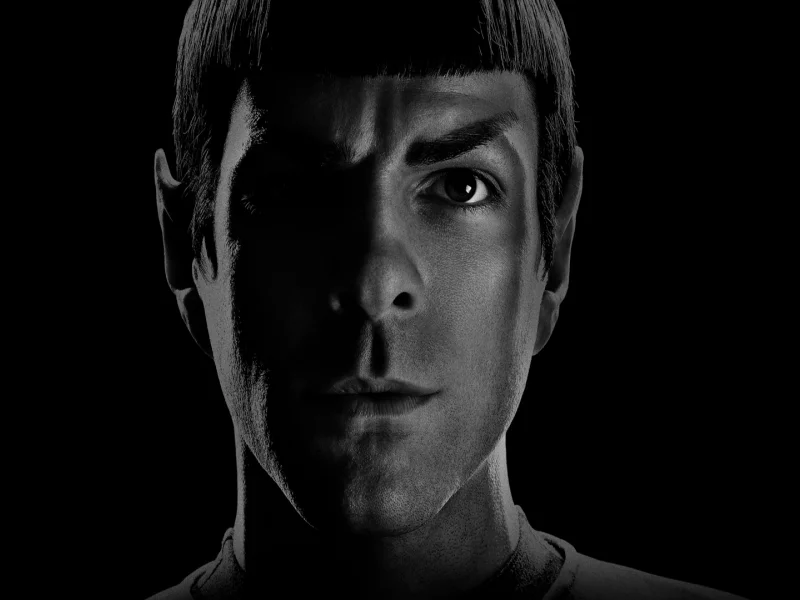 спок, чб, star trek