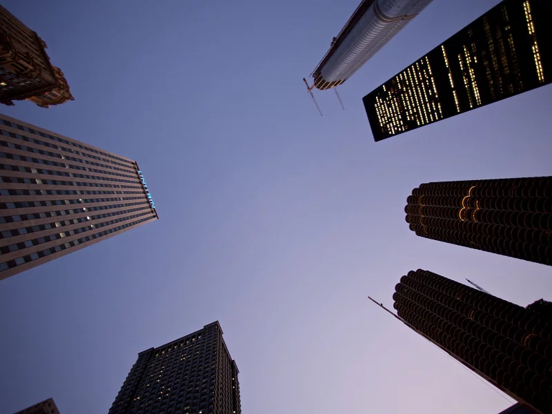 чикаго, chicago, здания, небоскребы