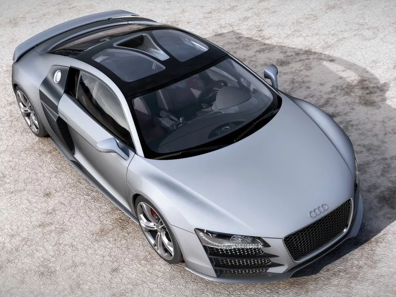 германия, машины, audi-r8-v12-tdi-front-angle