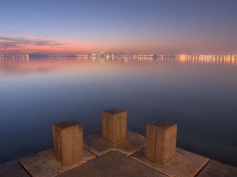 qatar, океан, города, набережные, доха, вид, страны, катар, вода, doha, набережная, море, дома