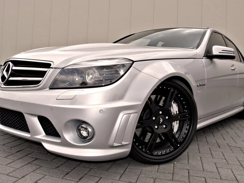 мерс, черные диски, серебристый, mercedes