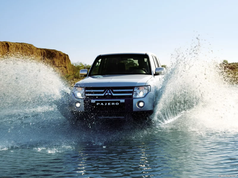 pajero, скала, паджеро, брызги, брод, mitsubishi, митсубиши, джип