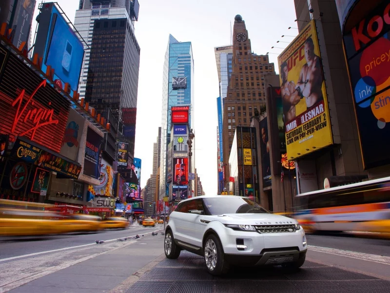 манхетен, new york, land rover