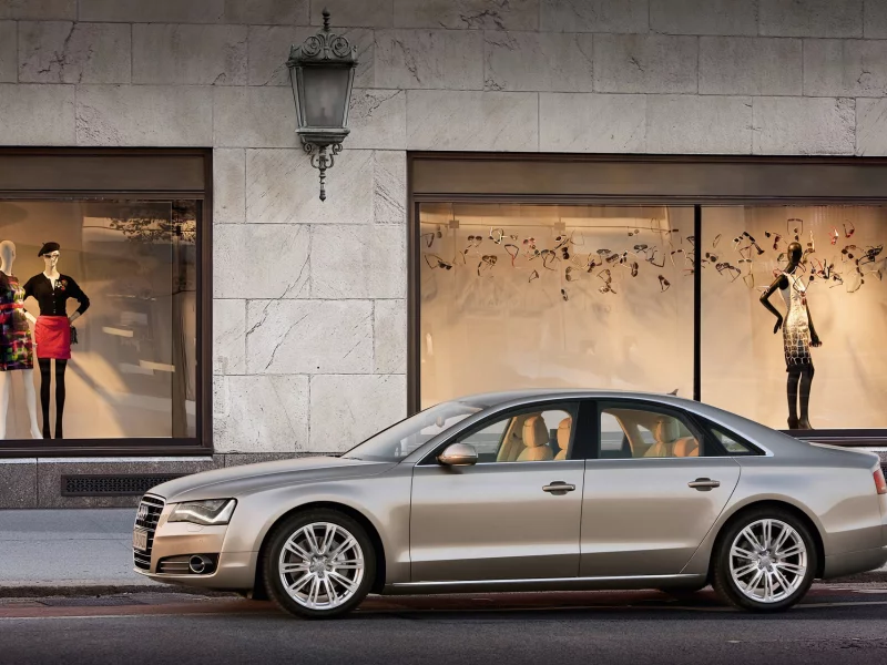 audi, a8, shop, wall street